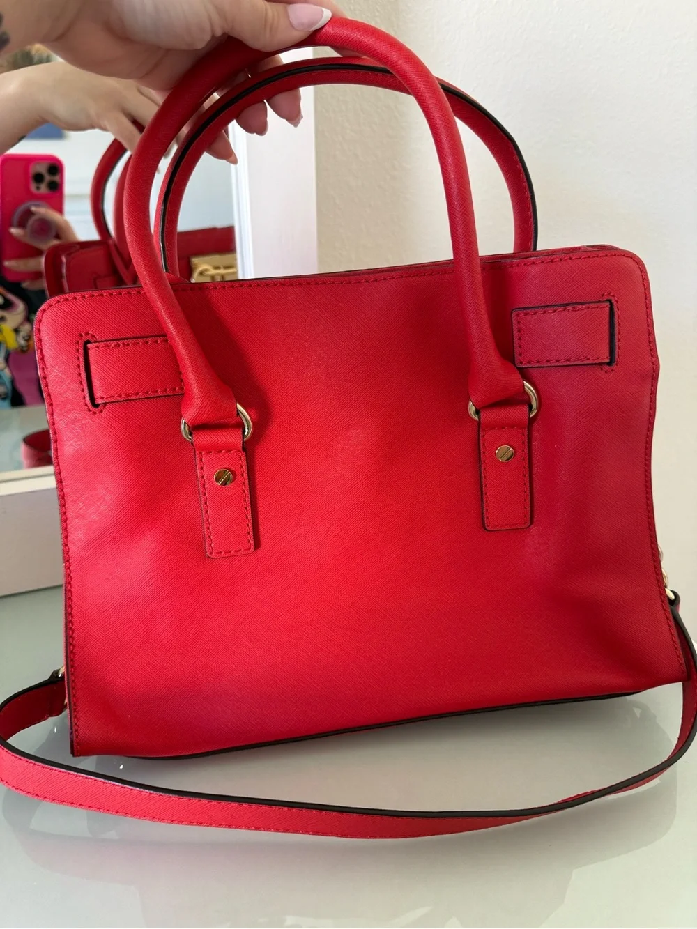 Michael Kors structured saffiano